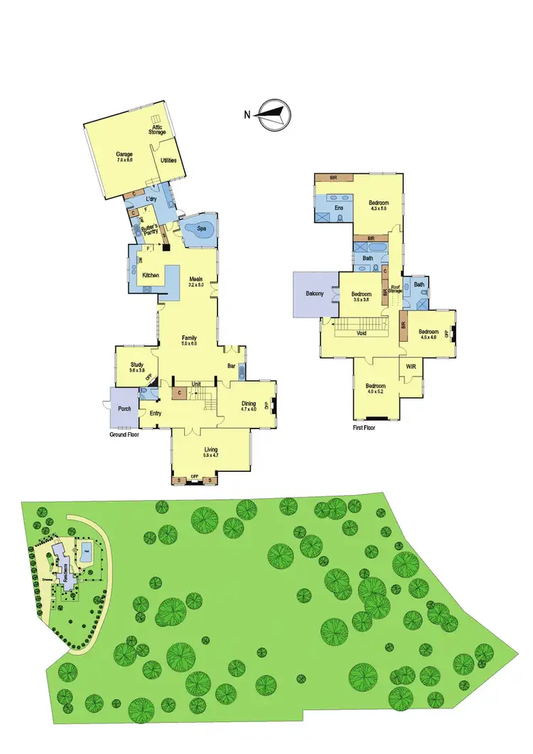 Floorplan of Homely house listing, 57 Rosehill Road, Lower Plenty VIC 3093