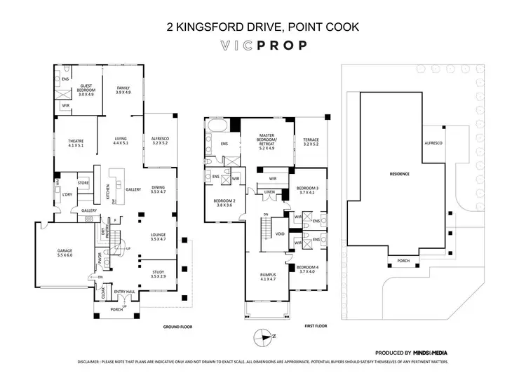 Floorplan of Homely house listing, 2 Kingsford Drive, Point Cook VIC 3030