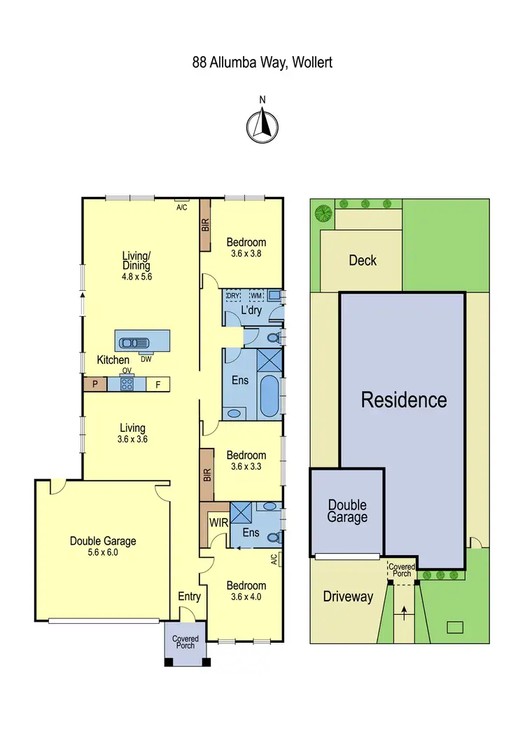 Floorplan of Homely house listing, 88 Allumba Way, Wollert VIC 3750
