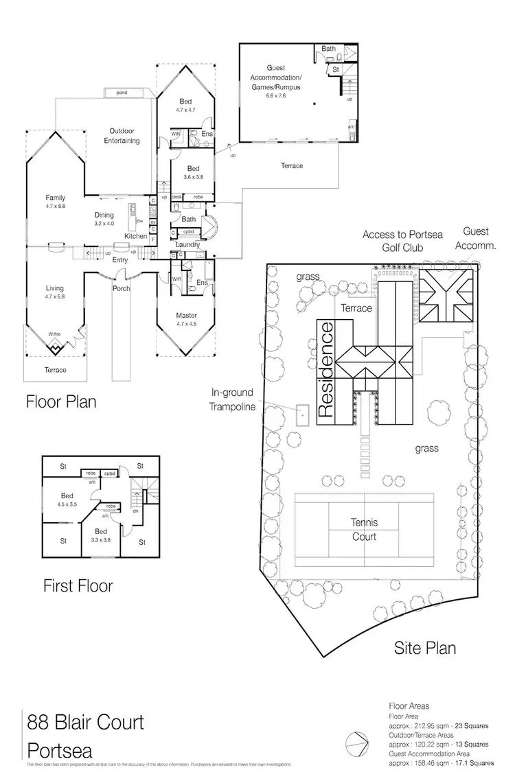 Floorplan of Homely house listing, 88 Blair Court, Portsea VIC 3944