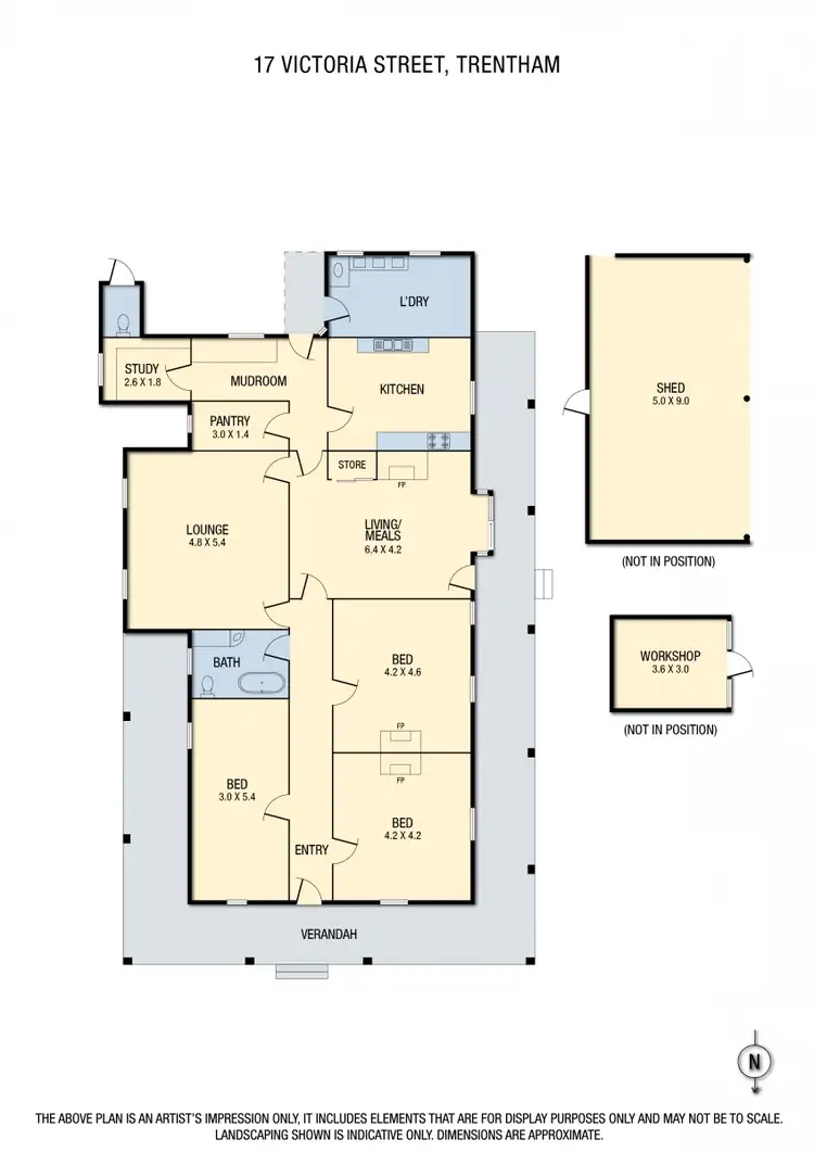 Floorplan of Homely house listing, 17 Victoria Street, Trentham VIC 3458