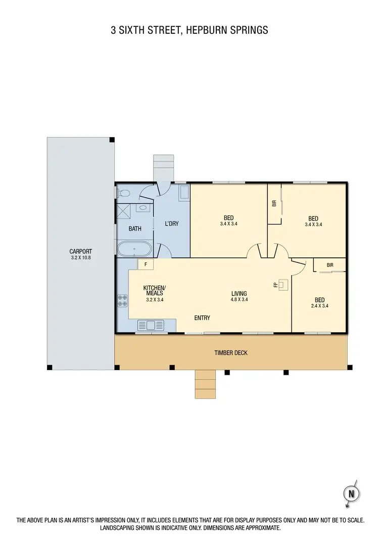 Floorplan of Homely house listing, 3 Sixth Street, Hepburn Springs VIC 3461