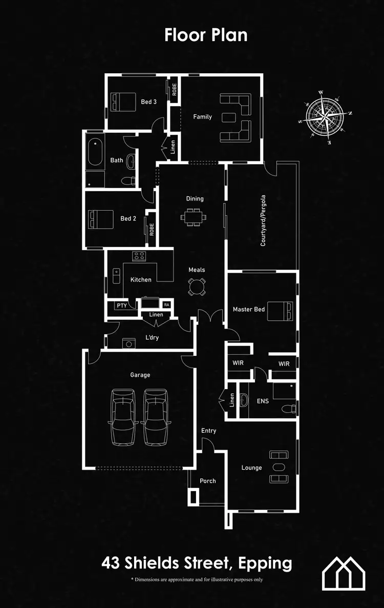 Floorplan of Homely house listing, 43 Shields Street, Epping VIC 3076