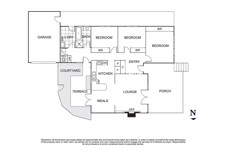 Floorplan of Homely unit listing, 1/88 Rose Avenue, Templestowe Lower VIC 3107