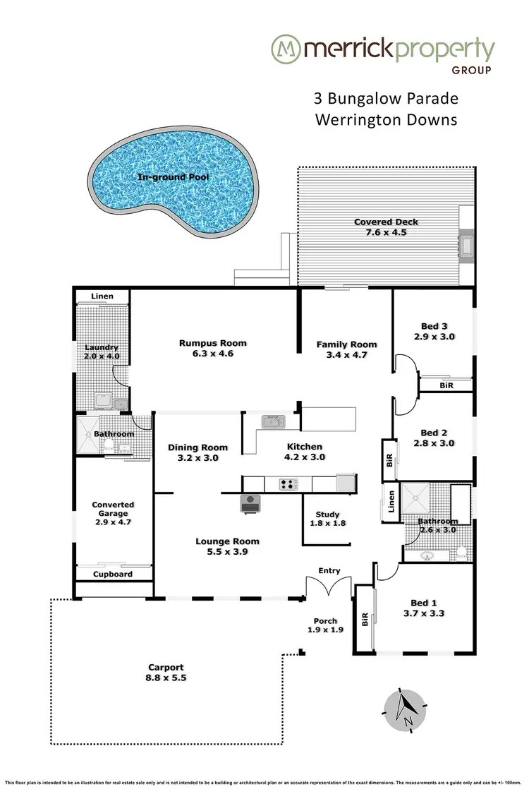 Floorplan of Homely house listing, 3 Bungalow Parade, Werrington Downs NSW 2747