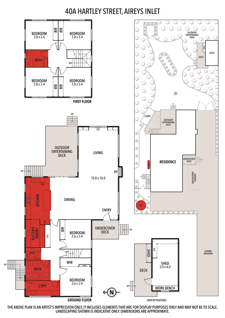 Floorplan of Homely house listing, 40A Hartley Street, Aireys Inlet VIC 3231