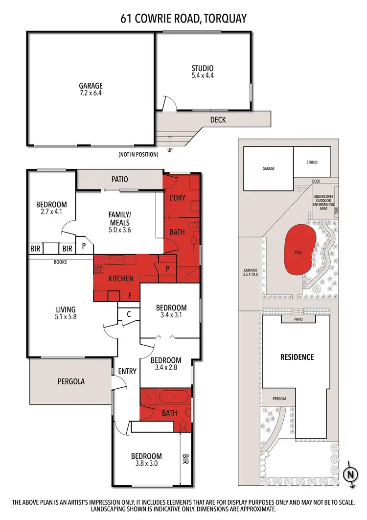 Floorplan of Homely house listing, 61 Cowrie Road, Torquay VIC 3228
