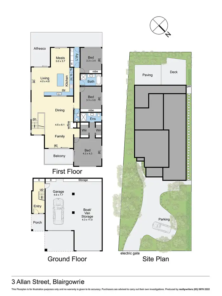 Floorplan of Homely house listing, 3 Allan Street, Blairgowrie VIC 3942