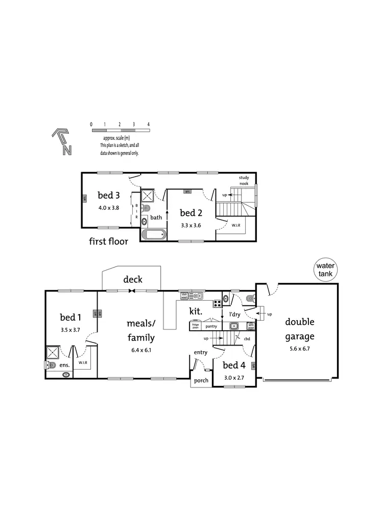 Floorplan of Homely townhouse listing, 8A Samuel Street, Croydon VIC 3136