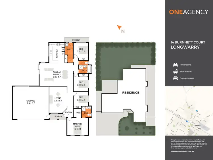 Floorplan of Homely house listing, 14 Burnnett Court, Longwarry VIC 3816