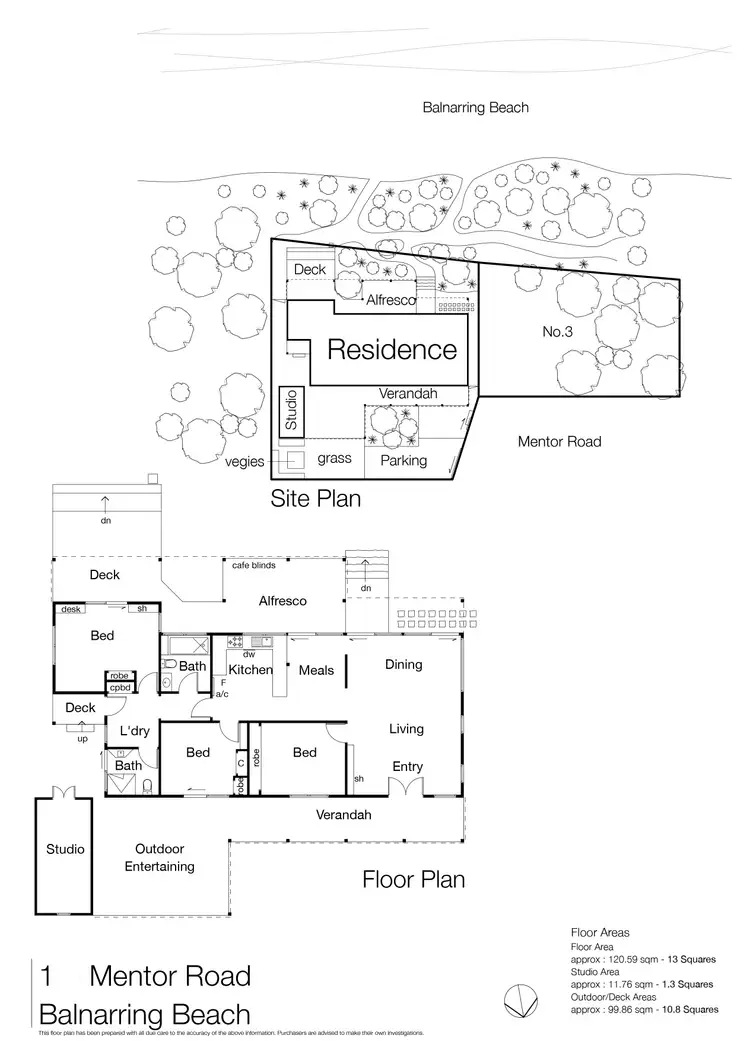 Floorplan of Homely house listing, 1 Mentor Road, Balnarring Beach VIC 3926