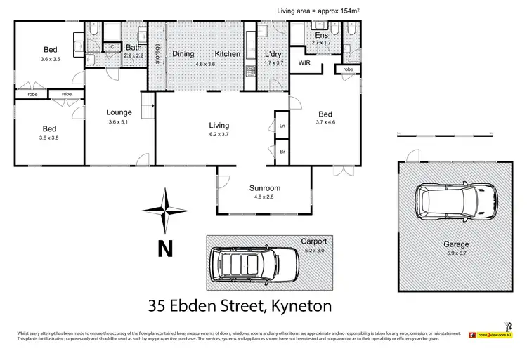 Floorplan of Homely house listing, 35 Ebden Street, Kyneton VIC 3444