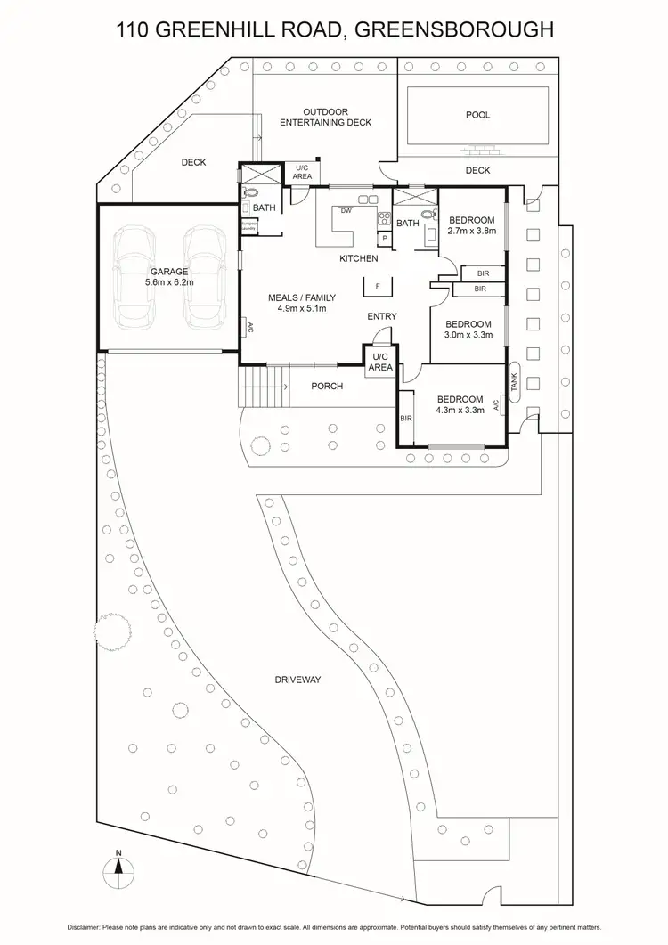 Floorplan of Homely house listing, 110 Greenhill Road, Greensborough VIC 3088