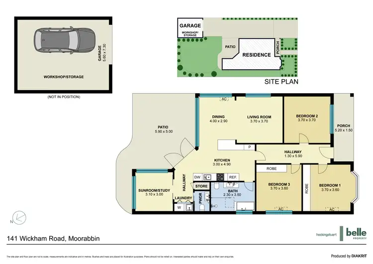 Floorplan of Homely house listing, 141 Wickham Road, Moorabbin VIC 3189