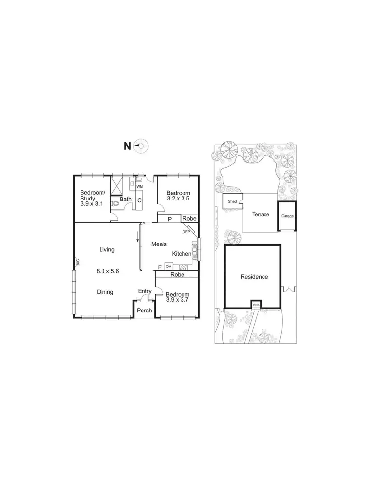 Floorplan of Homely house listing, 22 Dunlop Avenue, Ormond VIC 3204
