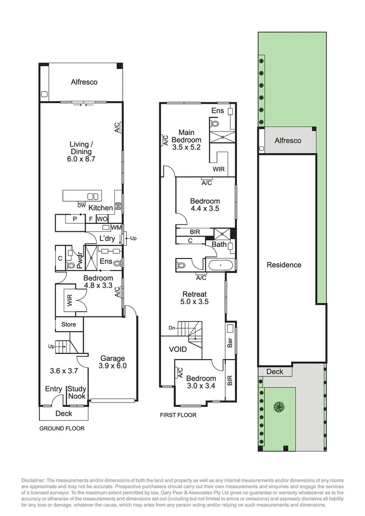 Floorplan of Homely townhouse listing, 7b Abbin Avenue, Bentleigh East VIC 3165