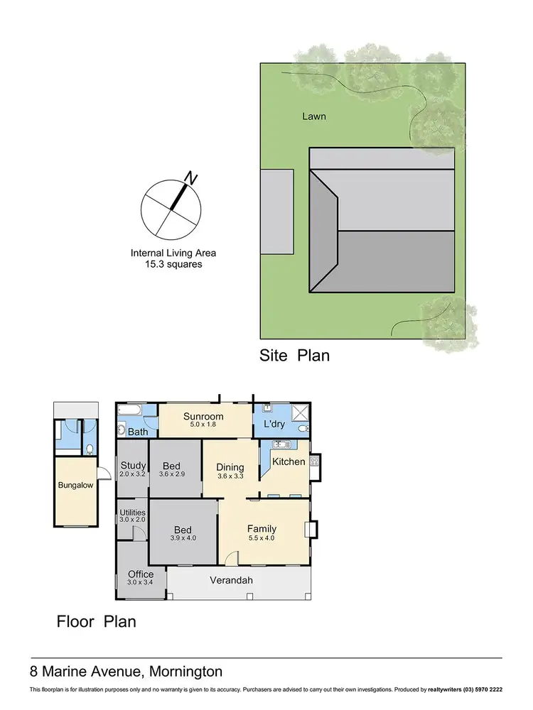 Floorplan of Homely house listing, 8 Marine Avenue, Mornington VIC 3931