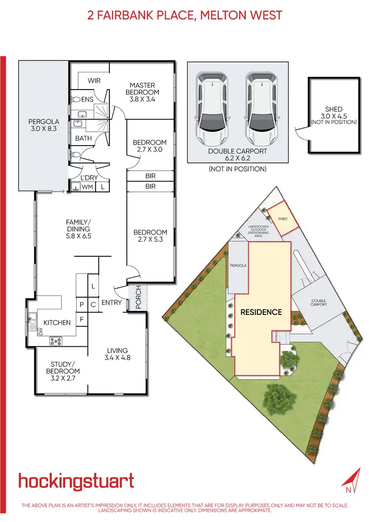 Floorplan of Homely house listing, 2 Fairbank Place, Melton West VIC 3337