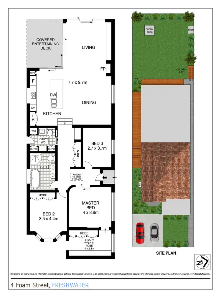 Floorplan of Homely house listing, 4 Foam Street, Freshwater NSW 2096