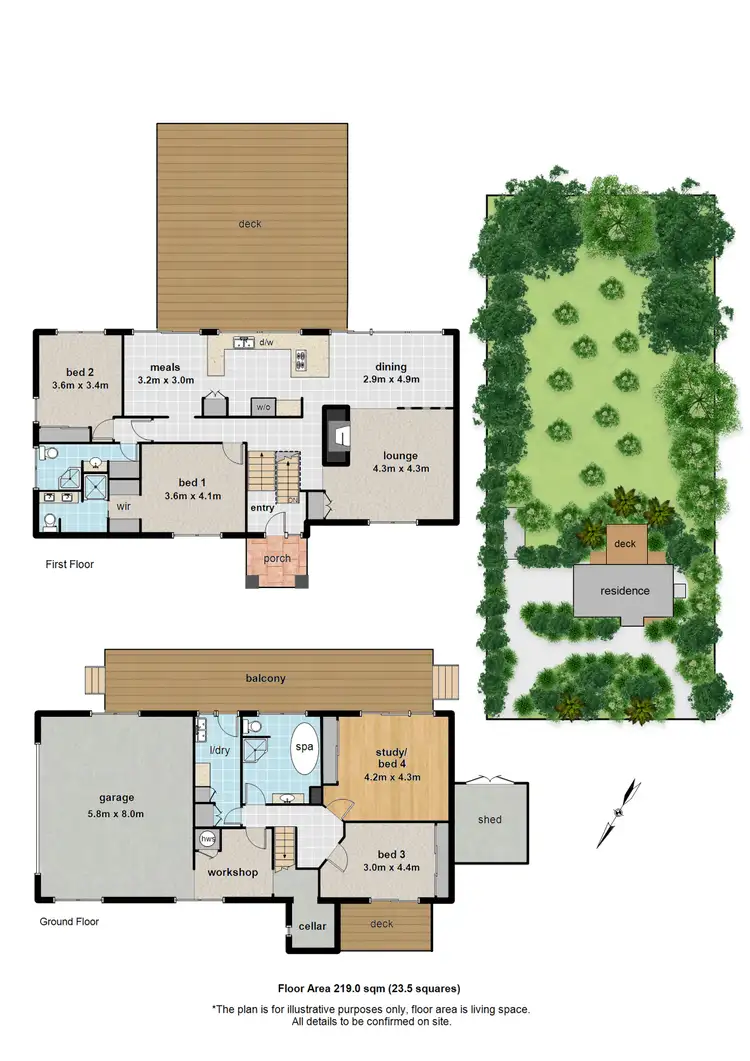 Floorplan of Homely house listing, 45 Ridge Road, Mount Dandenong VIC 3767