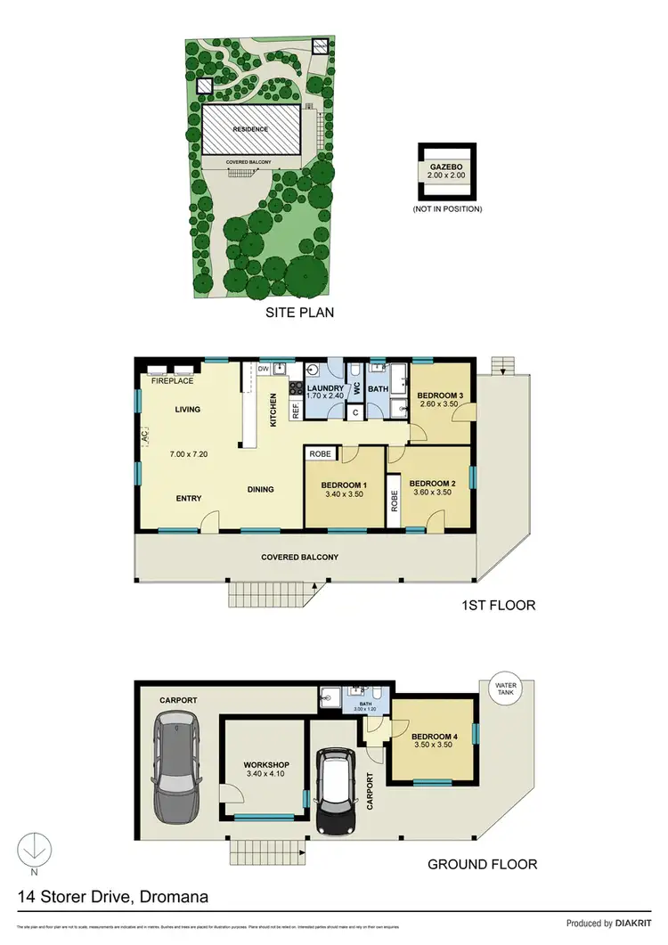 Floorplan of Homely house listing, 14 Storer Drive, Dromana VIC 3936