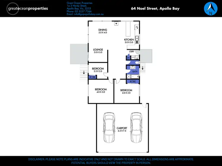 Floorplan of Homely house listing, 64 Noel Street, Apollo Bay VIC 3233