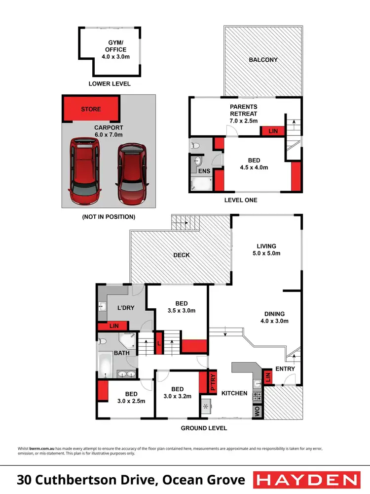 Floorplan of Homely house listing, 30 Cuthbertson Drive, Ocean Grove VIC 3226