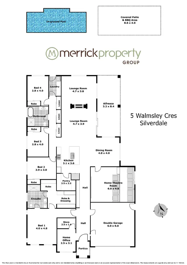 Floorplan of Homely house listing, 5 Walmsley Crescent, Silverdale NSW 2752