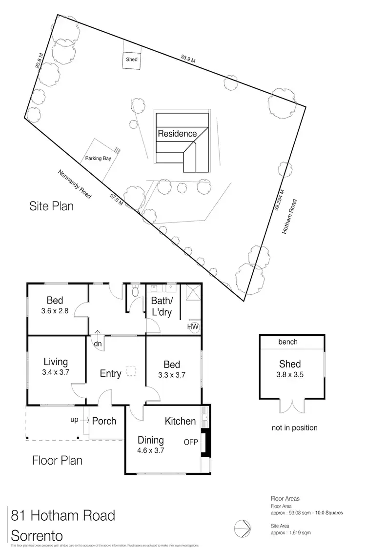 Floorplan of Homely house listing, 81 Hotham Road, Sorrento VIC 3943