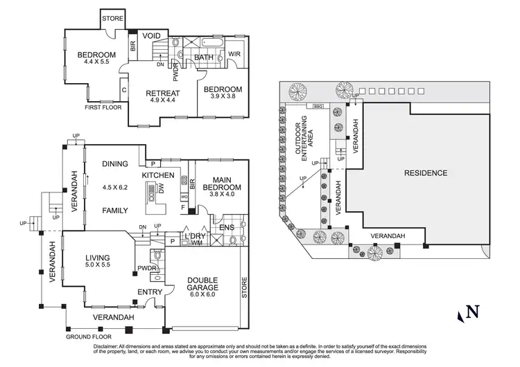 Floorplan of Homely townhouse listing, 1/224 Foote Street, Templestowe VIC 3106