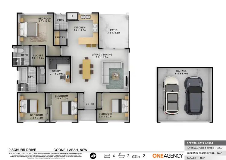 Floorplan of Homely house listing, 9 Schurr Drive, Goonellabah NSW 2480