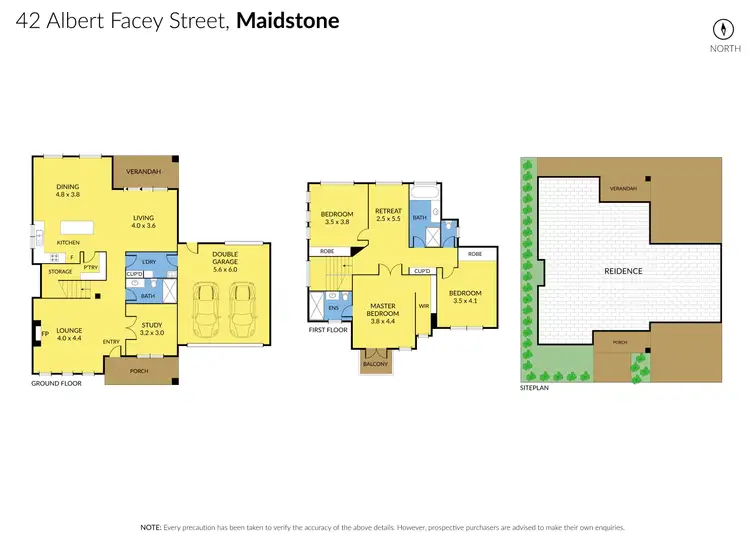 Floorplan of Homely house listing, 42 Albert Facey Street, Maidstone VIC 3012