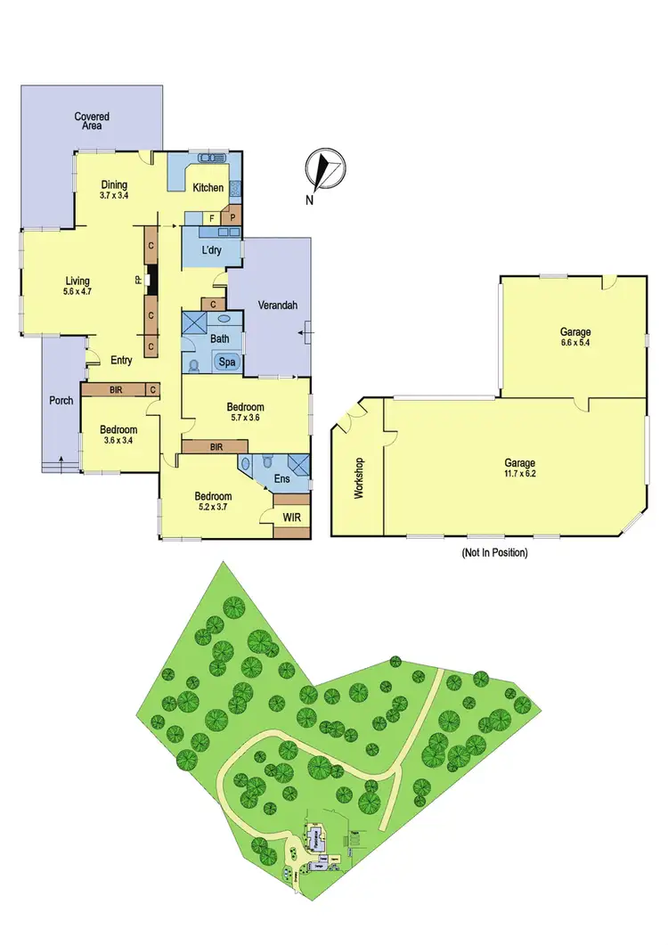 Floorplan of Homely house listing, 405 Long Gully Road, Panton Hill VIC 3759