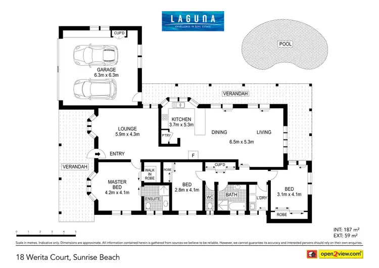 Floorplan of Homely house listing, 18 Werita Court, Sunrise Beach QLD 4567
