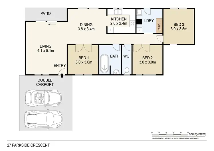 Floorplan of Homely house listing, 27 Parkside Crescent, Leanyer NT 812