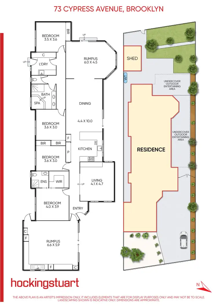 Floorplan of Homely house listing, 73 Cypress Avenue, Brooklyn VIC 3012