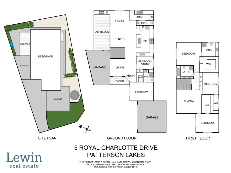 Floorplan of Homely house listing, 5 Royal Charlotte Drive, Patterson Lakes VIC 3197