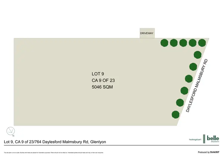Floorplan of Homely land listing, CA9 of 23 (Lot 9)/764 Daylesford Malmsbury Road, Glenlyon VIC 3461