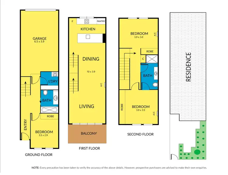 Floorplan of Homely townhouse listing, 21 Kiln Walk, Maidstone VIC 3012