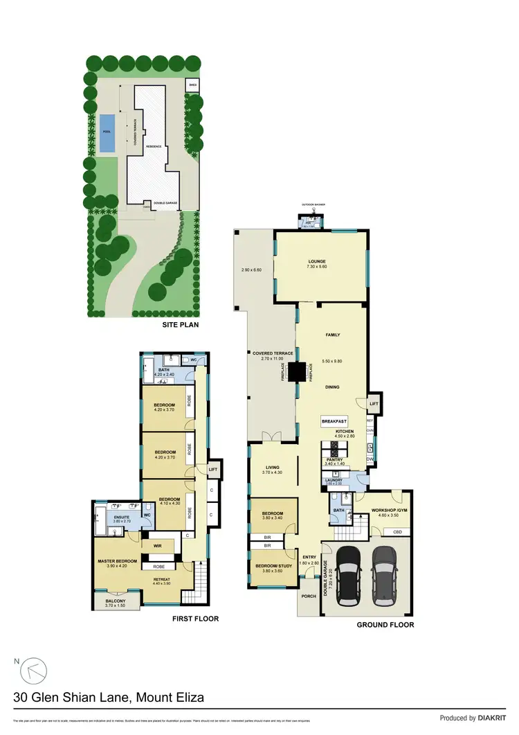 Floorplan of Homely house listing, 30 Glen Shian Lane, Mount Eliza VIC 3930