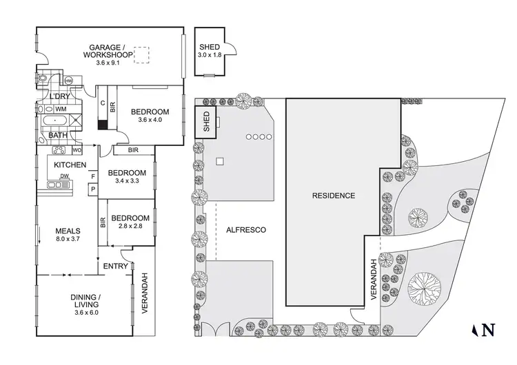Floorplan of Homely house listing, 1 Kirstin Close, Oakleigh South VIC 3167