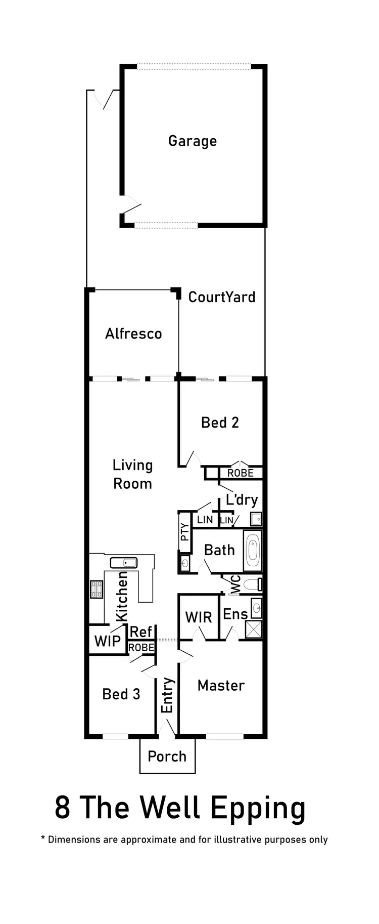 Floorplan of Homely house listing, 8 The Well, Epping VIC 3076