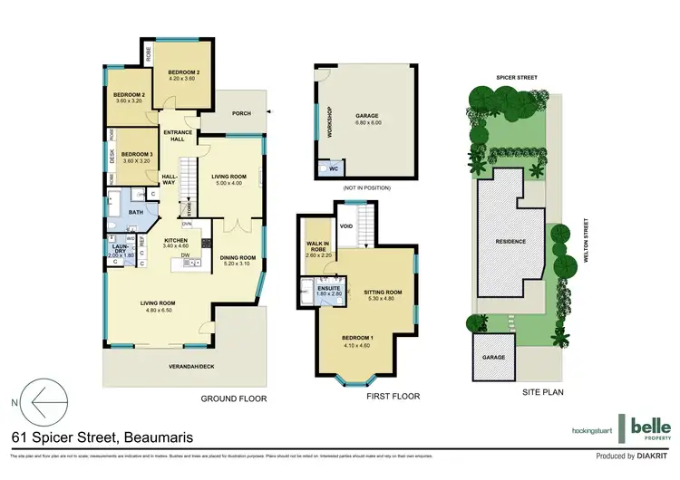 Floorplan of Homely house listing, 61 Spicer Street, Beaumaris VIC 3193