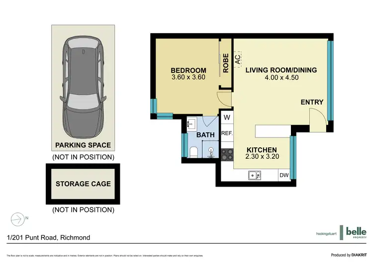 Floorplan of Homely apartment listing, 1/201 Punt Road, Richmond VIC 3121
