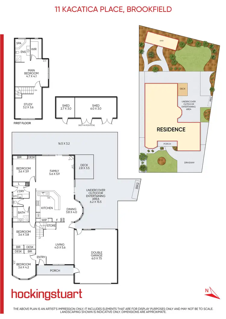 Floorplan of Homely house listing, 11 Kacatica Place, Brookfield VIC 3338