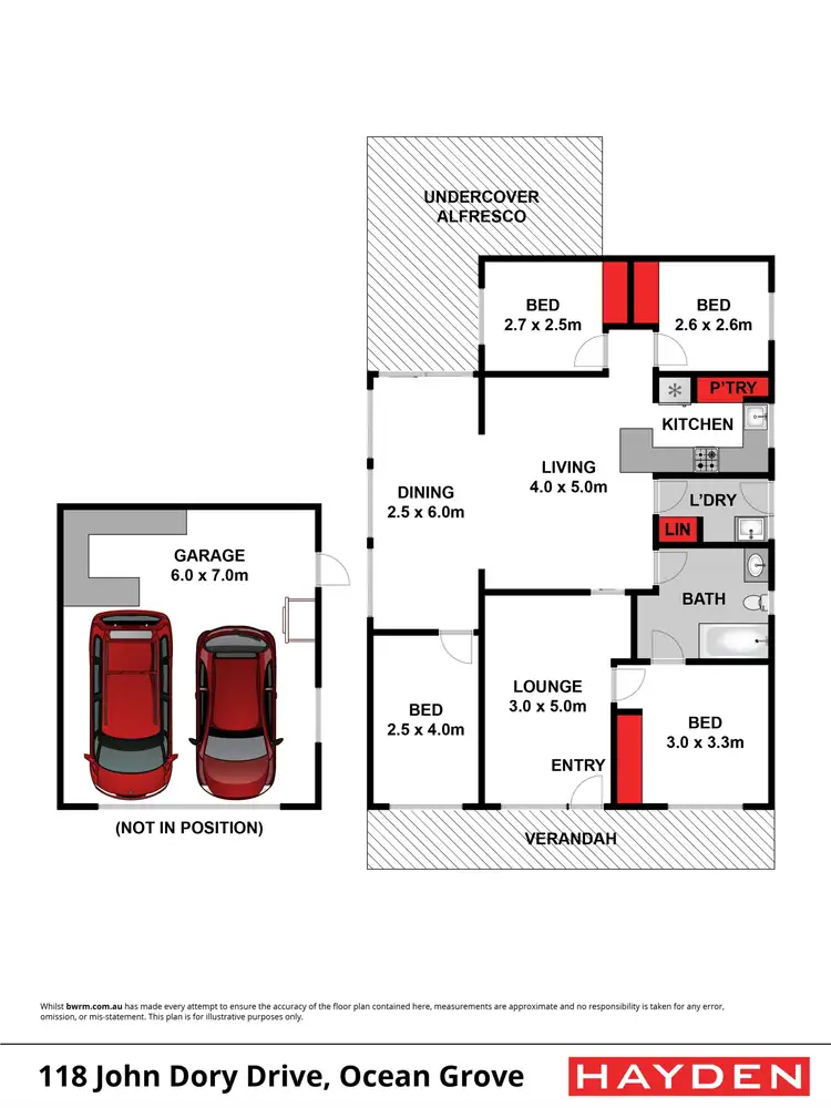 Floorplan of Homely house listing, 118 John Dory Drive, Ocean Grove VIC 3226