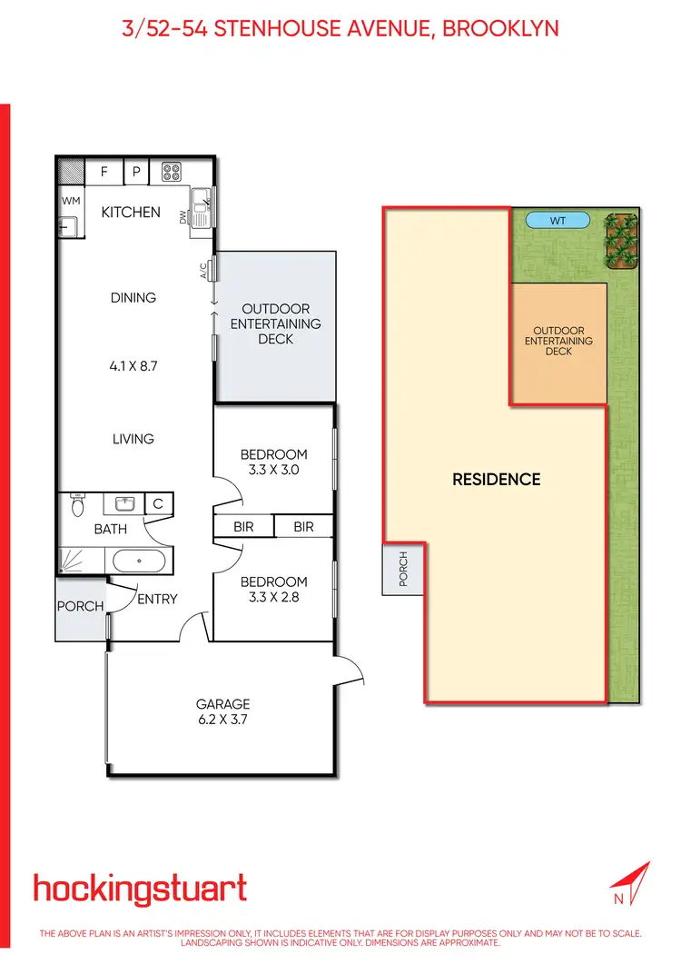 Floorplan of Homely unit listing, 3/52 - 54 Stenhouse Avenue, Brooklyn VIC 3012