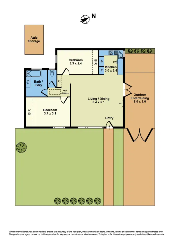 Floorplan of Homely unit listing, 1/55 Challis Street, Newport VIC 3015