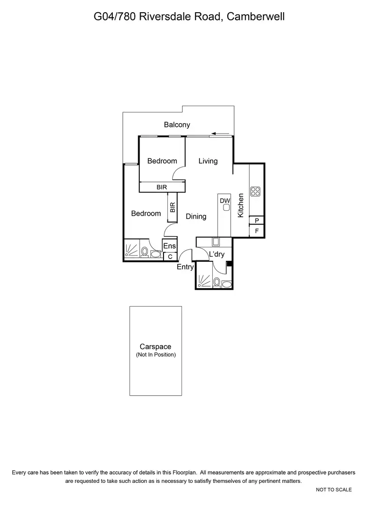 Floorplan of Homely apartment listing, G.04/776-780 Riversdale Road, Camberwell VIC 3124