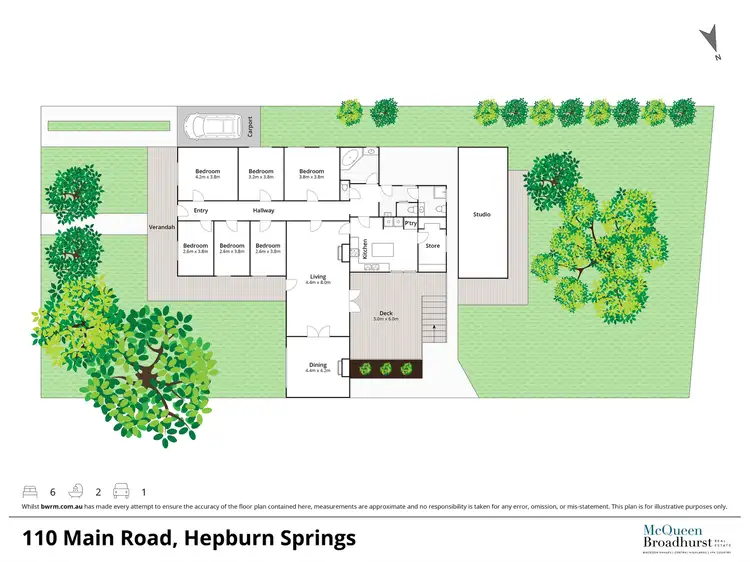 Floorplan of Homely house listing, 110 Main Road, Hepburn Springs VIC 3461